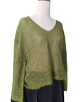 Luna Sheer Cropped Mohair V