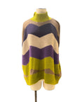 Contrast Chevron Alpaca Sweater by Lorena Laing