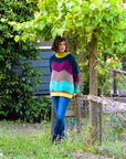 Contrast Chevron Alpaca Sweater by Lorena Laing